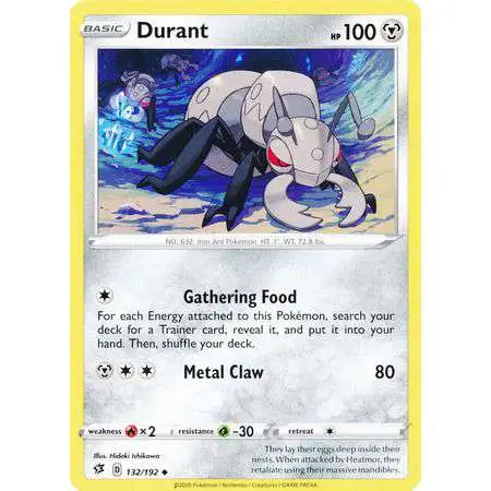 Pokemon Trading Card Game Sword & Shield Rebel Clash Uncommon Durant #132