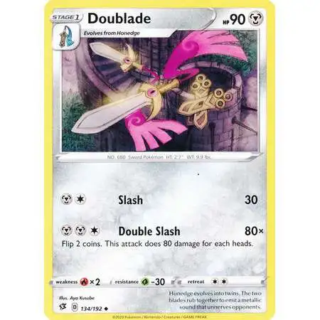 Pokemon Trading Card Game Sword & Shield Rebel Clash Uncommon Doublade #134