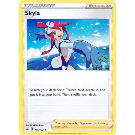 Pokemon Trading Card Game Sword & Shield Rebel Clash Uncommon Skyla #166
