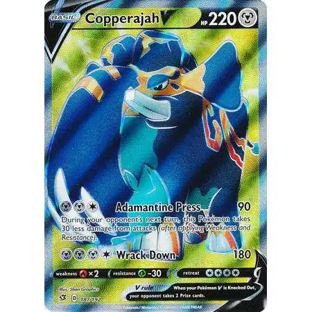 Pokemon Trading Card Game Sword & Shield Rebel Clash Ultra Rare Copperajah V #187