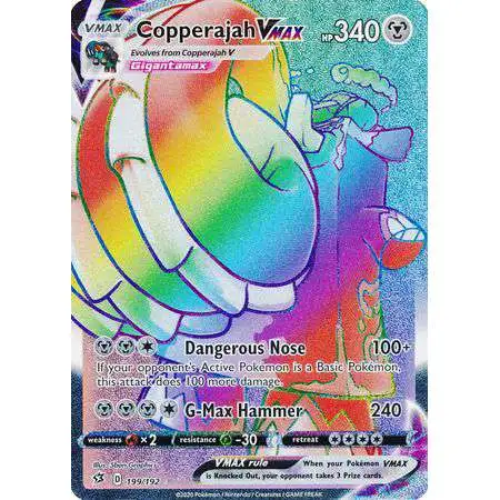 Pokemon Trading Card Game Sword & Shield Rebel Clash Secret Rare Copperajah VMAX #199