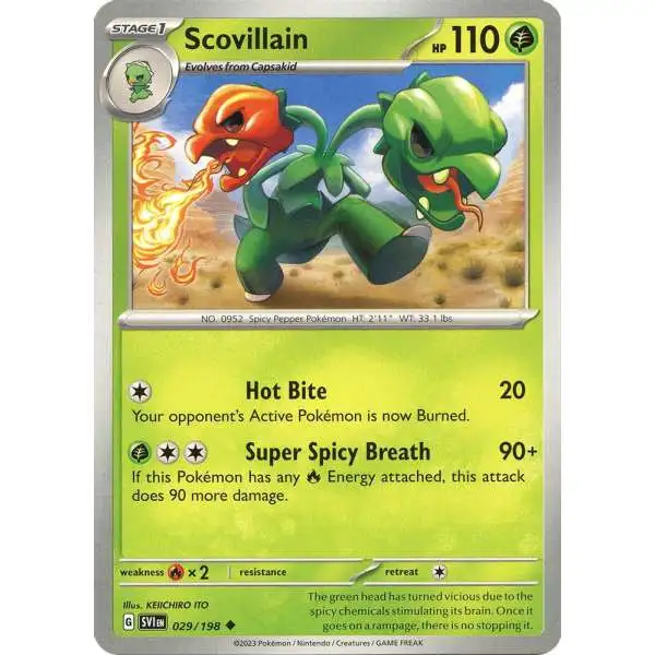 Pokemon Scarlet & Violet Base Set Uncommon Scovillain #29