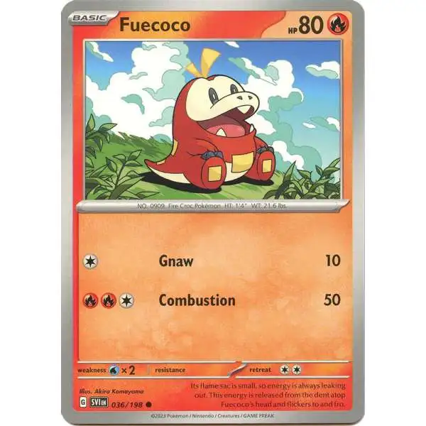 Pokemon Scarlet & Violet Base Set Common Fuecoco #36