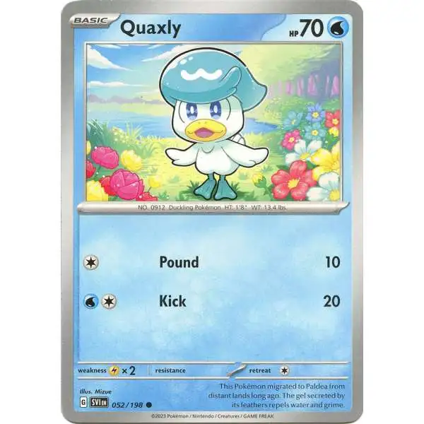 Pokemon Scarlet & Violet Base Set Common Quaxly #52