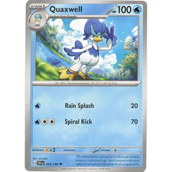 Pokemon Scarlet & Violet Base Set Uncommon Quaxwell #53