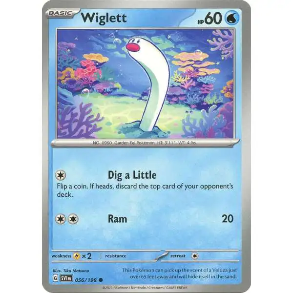 Pokemon Scarlet & Violet Base Set Common Wiglett #56