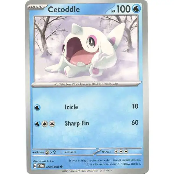 Pokemon Scarlet & Violet Base Set Common Cetoddle #59