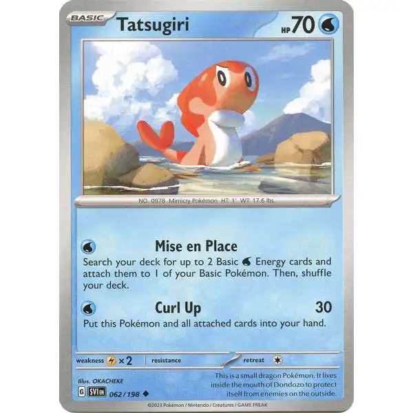 Pokemon Scarlet & Violet Base Set Uncommon Tatsugiri #62