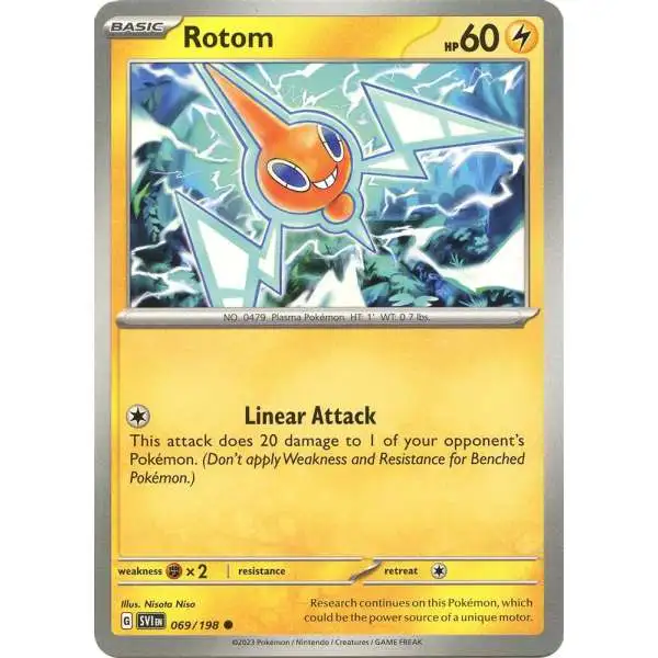 Pokemon Scarlet & Violet Base Set Common Rotom #69