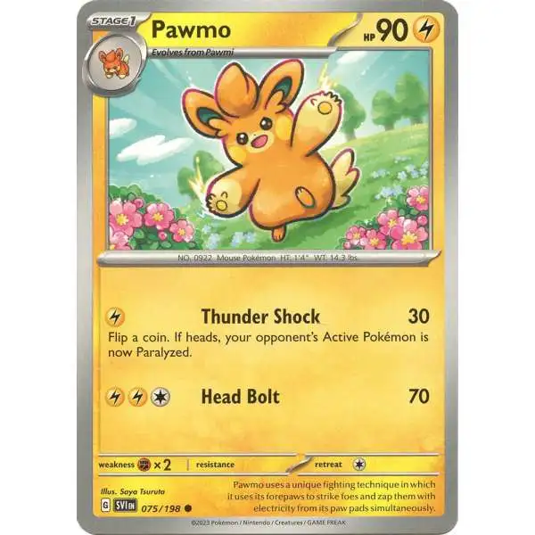 Pokemon Scarlet & Violet Base Set Common Pawmo #75
