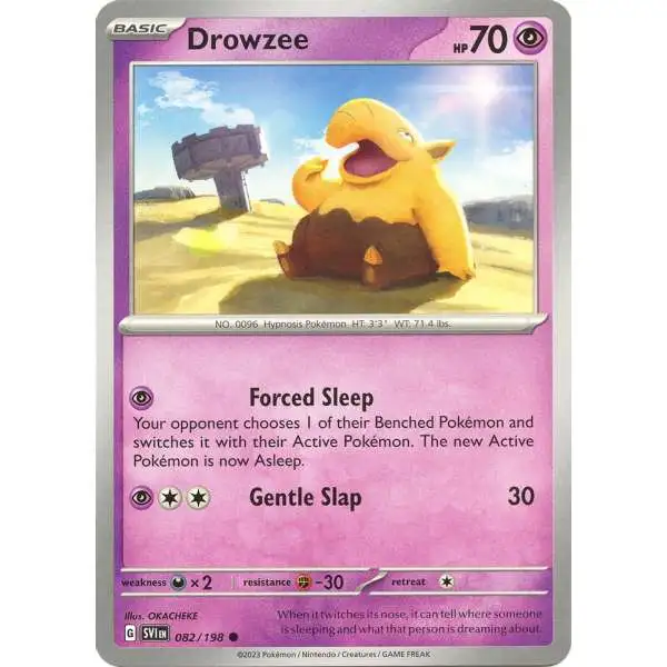 Pokemon Scarlet & Violet Base Set Common Drowzee #82