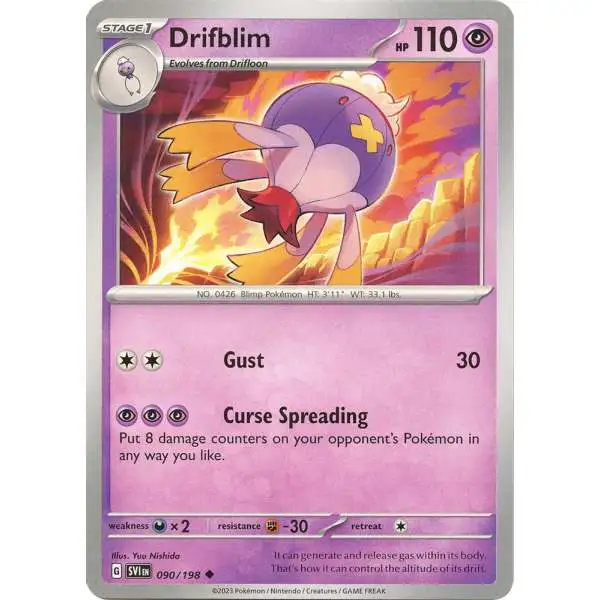 Pokemon Scarlet & Violet Base Set Uncommon Drifblim #90