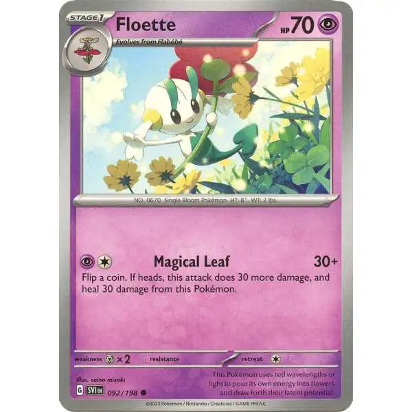 Pokemon Scarlet & Violet Base Set Common Floette #92