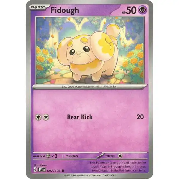 Pokemon Scarlet & Violet Base Set Common Fidough #97