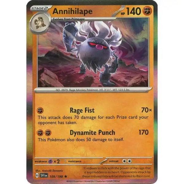 Pokemon Scarlet & Violet Base Set Holo Rare Annihilape #109