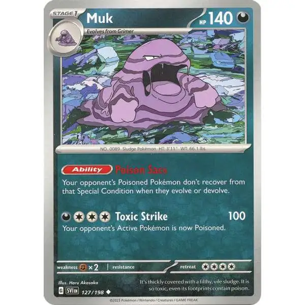Pokemon Scarlet & Violet Base Set Uncommon Muk #127