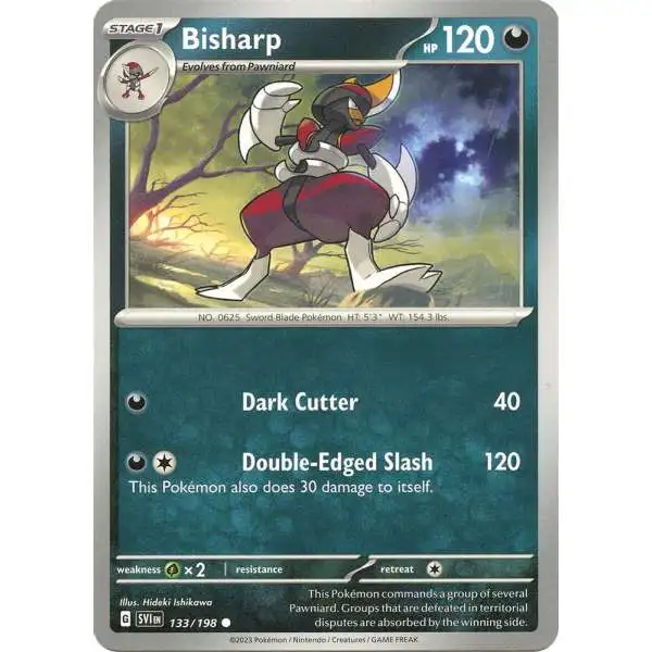 Pokemon Scarlet & Violet Base Set Common Bisharp #133