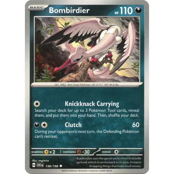 Pokemon Scarlet & Violet Base Set Uncommon Bombirdier #138