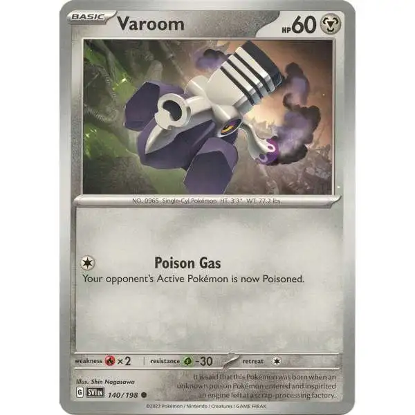 Pokemon Scarlet & Violet Base Set Common Varoom #140
