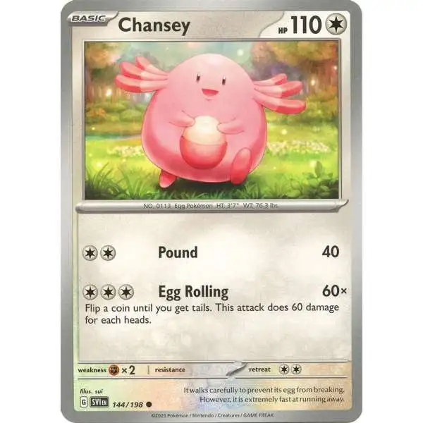 Pokemon Scarlet & Violet Base Set Common Chansey #144