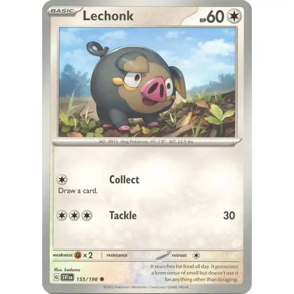 Pokemon Scarlet & Violet Base Set Common Lechonk #155