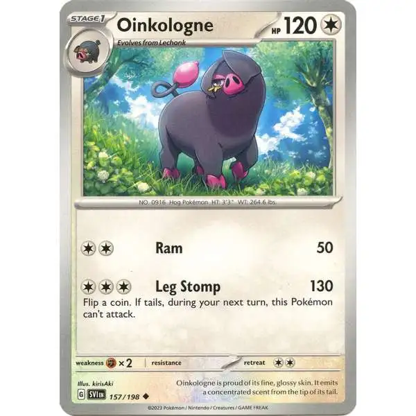 Pokemon Scarlet & Violet Base Set Uncommon Oinkologne #157