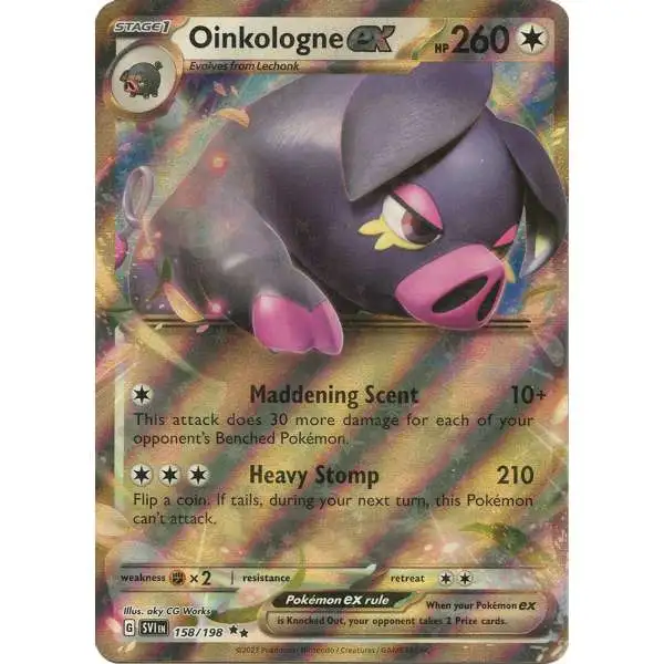 Pokemon Scarlet & Violet Base Set Double Rare Oinkologne ex #158