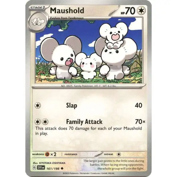 Pokemon Scarlet & Violet Base Set Uncommon Maushold #161