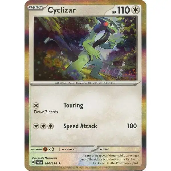 Pokemon Scarlet & Violet Base Set Holo Rare Cyclizar #164