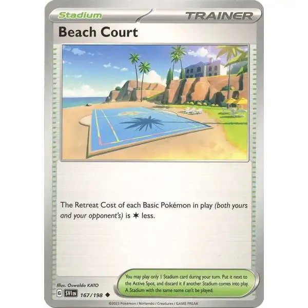 Pokemon Scarlet & Violet Base Set Uncommon Beach Court #167
