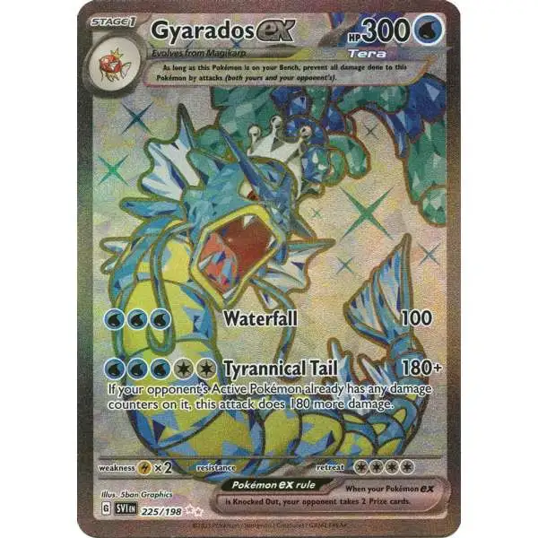 Pokemon Trading Card Game Scarlet & Violet Base Set Ultra Rare Gyarados ex #225/198