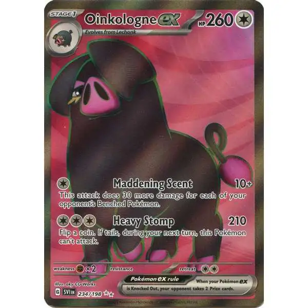 Pokemon Scarlet & Violet Base Set Ultra Rare Oinkologne ex #234