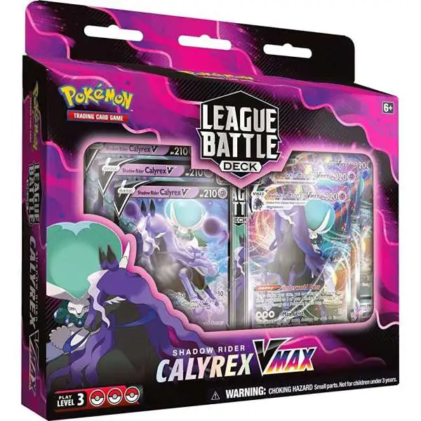 Pokemon Trading Card Game Shadow Rider Calyrex VMAX League Battle Deck [60-Card Deck, 6 Foil Cards, Deck Box & More]