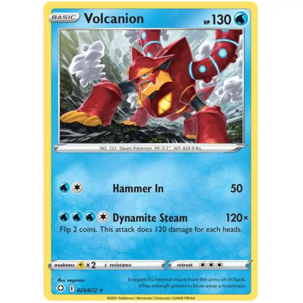 Pokemon Shining Fates Rare Volcanion #25