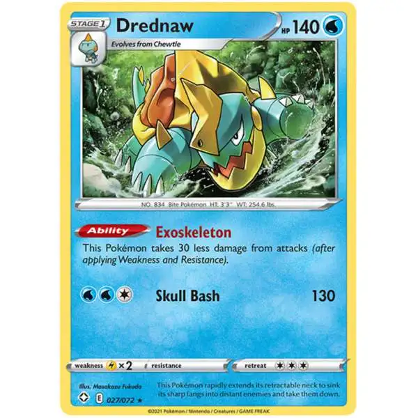 Pokemon Shining Fates Rare Drednaw #27