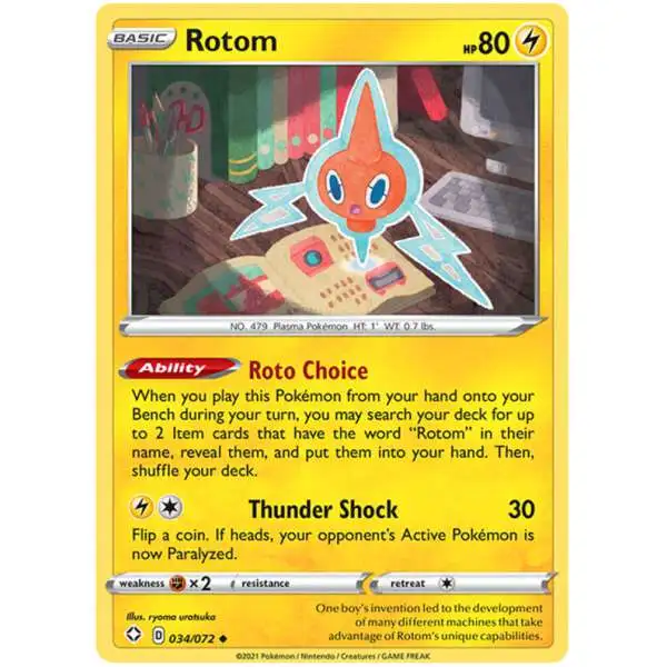 Pokemon Shining Fates Uncommon Rotom #34