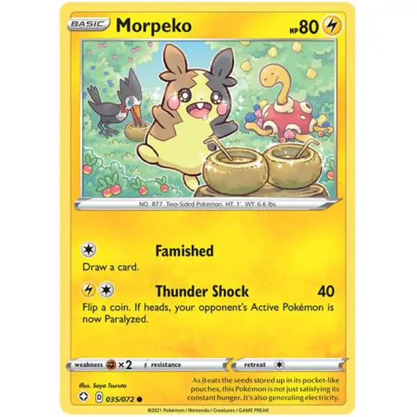 Pokemon Shining Fates Common Morpeko #35