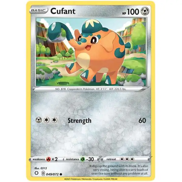 Pokemon Shining Fates Common Cufant #49