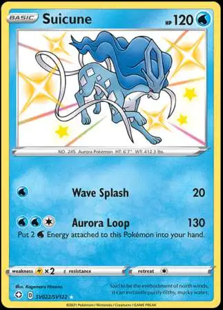 Pokemon Shining Fates Shiny Rare Suicune SV022