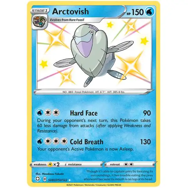 Pokemon Shining Fates Shiny Rare Arctovish SV037