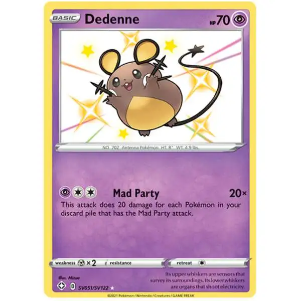 Pokemon Shining Fates Shiny Rare Dedenne SV051