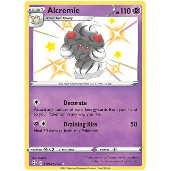 Pokemon Shining Fates Shiny Rare Alcremie SV058