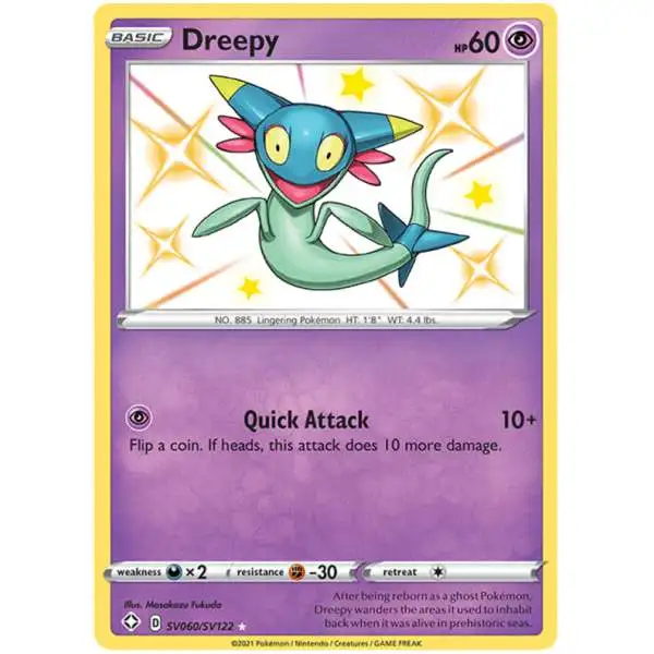 Pokemon Shining Fates Shiny Rare Dreepy SV060