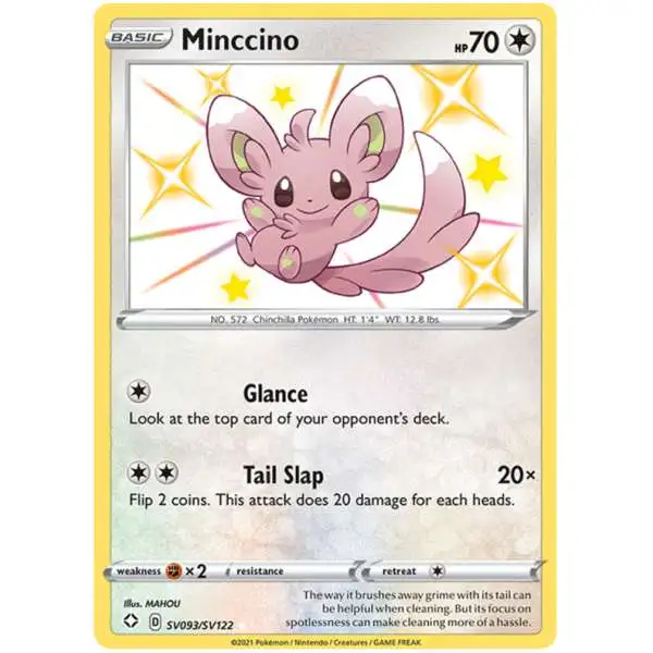 Pokemon Shining Fates Shiny Rare Minccino SV093