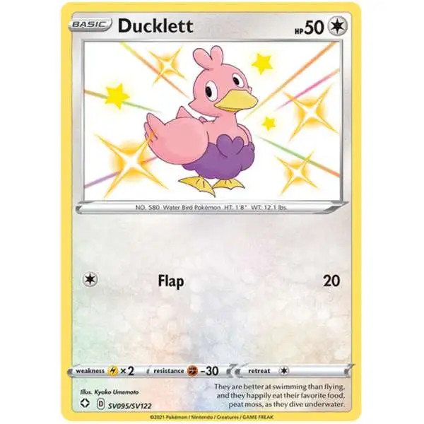 Pokemon Shining Fates Shiny Rare Ducklett SV095