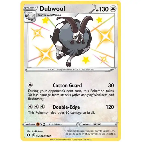 shiny wooloo pokemon card - SV103/SV112 - Shining Fates - Vault Shiny Holo Rare Card Type Took me 812 encounters for