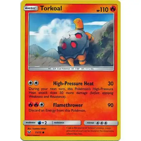 Pokemon Trading Card Game Shining Legends Common Torkoal #11