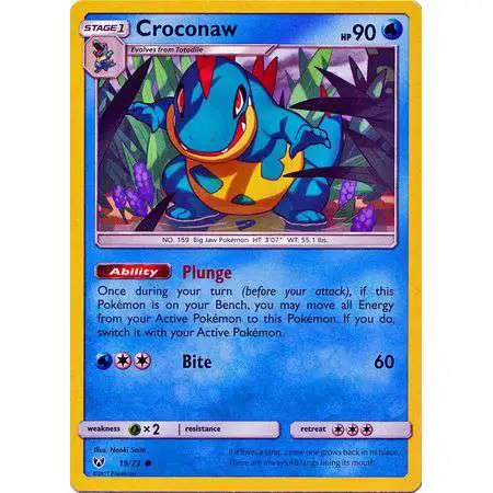 Pokemon Trading Card Game Shining Legends Common Croconaw #19