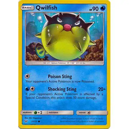 Pokemon Trading Card Game Shining Legends Common Qwilfish #21