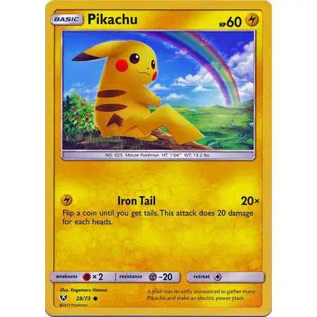 Pokemon Trading Card Game Shining Legends Common Pikachu #28